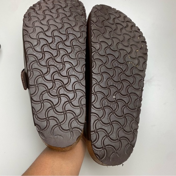 Birkenstock Boston Natural Leather On Clogs Black Mens Size 43 EU - Picture 11 of 11